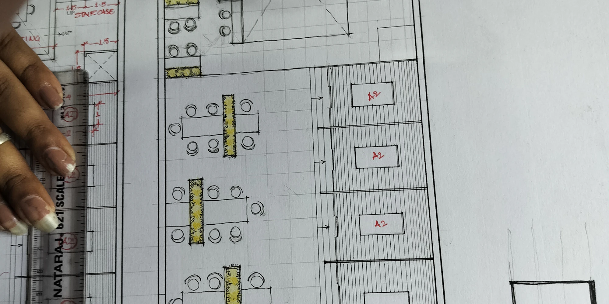 A Homeland elevation under construction in Trivandrum