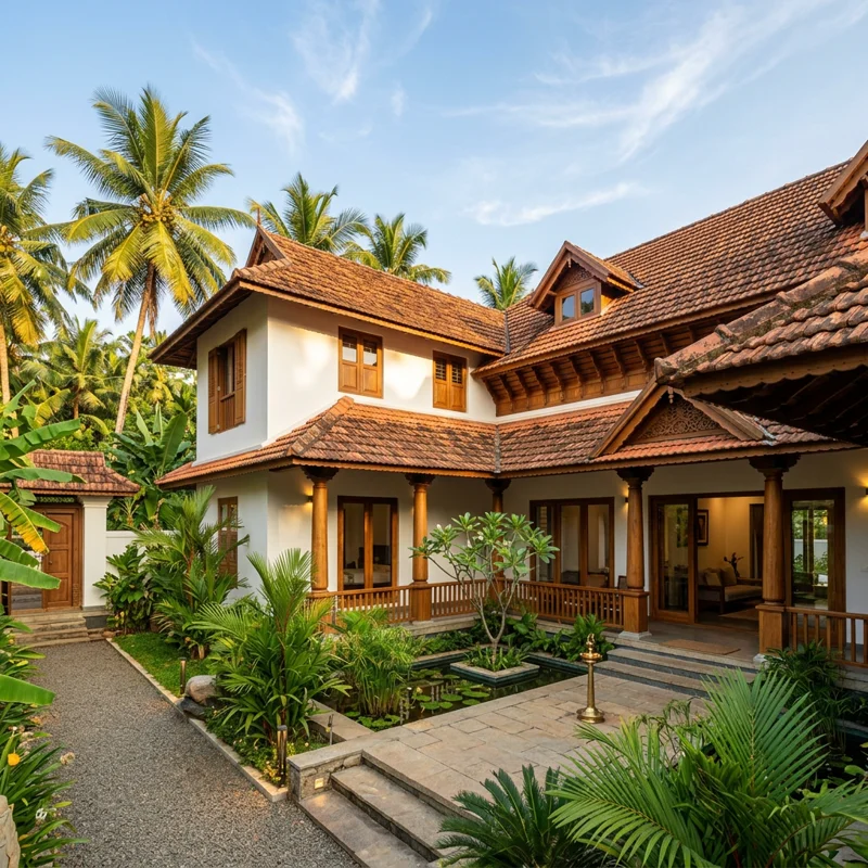 Ridgeline House — a home built by Homeland Civil Tech in Kowdiar, Trivandrum